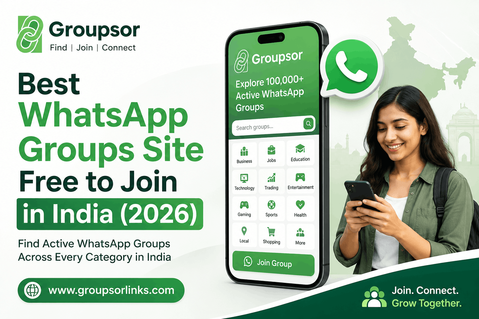 Best WhatsApp Groups Site Free to Join in India (2026)
